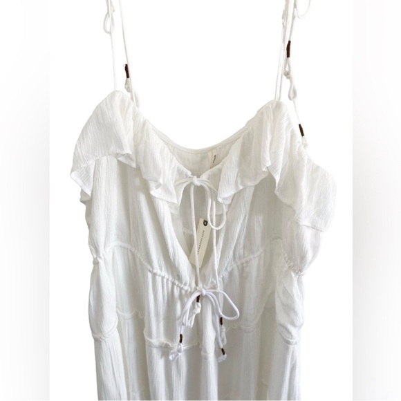 NWT Anthropologie white tiered ruffle sundress - Picture 7 of 7